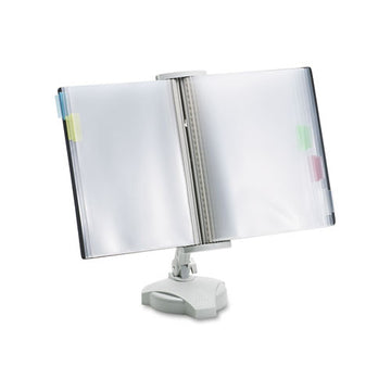 Fellowes® Reference Rack, Plastic, Letter, 10 Pockets, Platinum freeshipping - TVN Wholesale